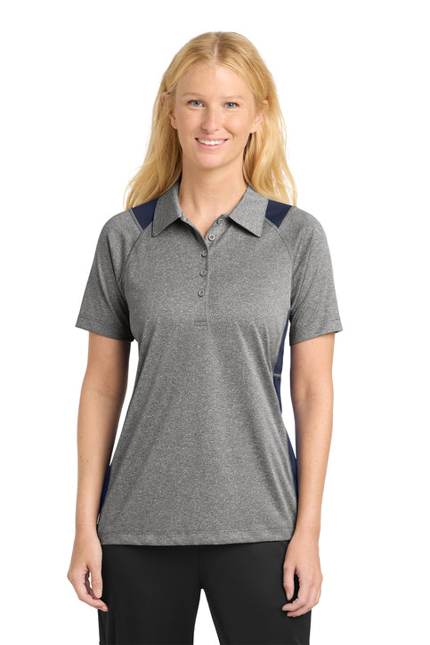 Sport-Tek Women's Heather Colorblock Contender Polo