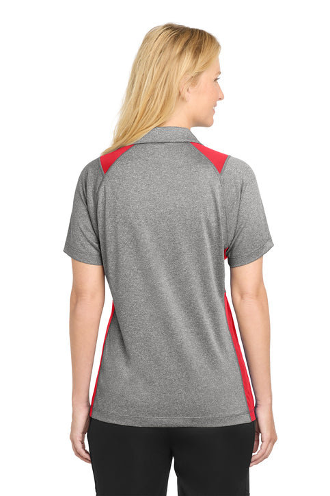 Sport-Tek Women's Heather Colorblock Contender Polo