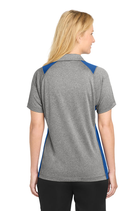 Sport-Tek Women's Heather Colorblock Contender Polo
