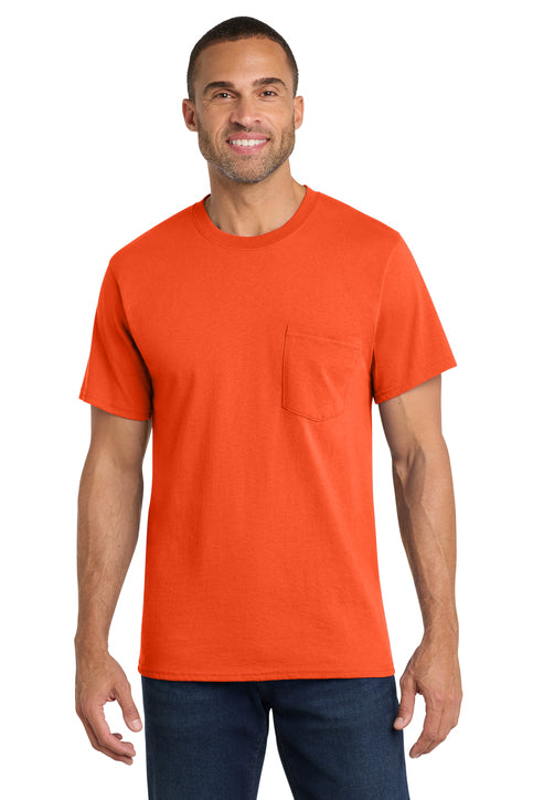 Port & Co Core Cotton Pocket Tee