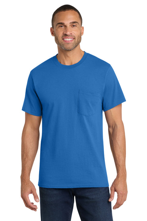 Port & Co Core Cotton Pocket Tee