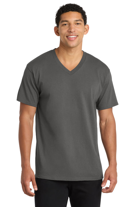 Port & Co Core Cotton V-Neck Tee