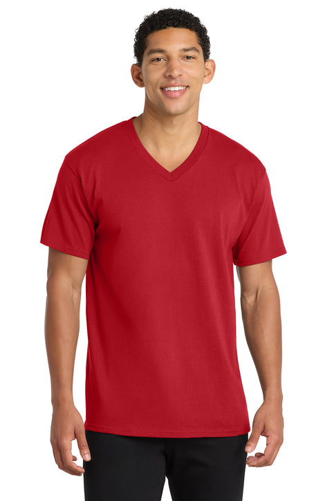 Port & Co Core Cotton V-Neck Tee