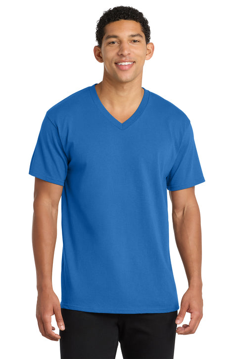 Port & Co Core Cotton V-Neck Tee
