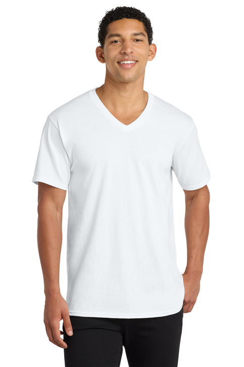 Port & Co Core Cotton V-Neck Tee