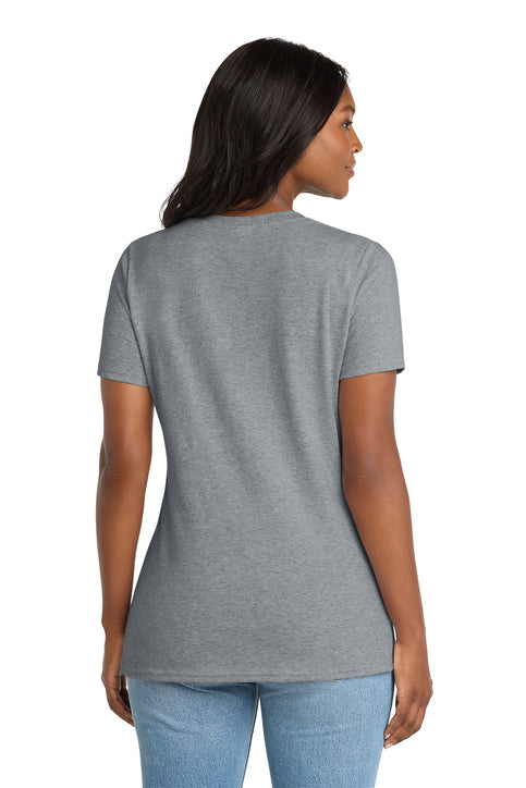 Port & Co Women's Core Cotton V-Neck Tee
