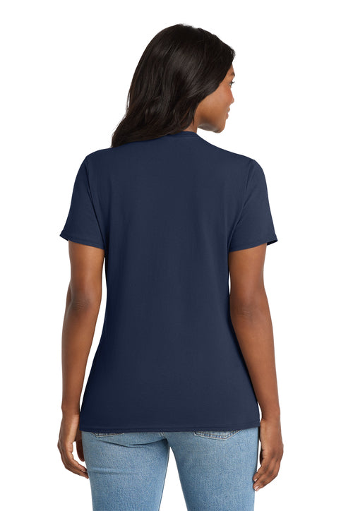 Port & Co Women's Core Cotton V-Neck Tee