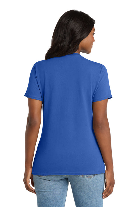 Port & Co Women's Core Cotton V-Neck Tee