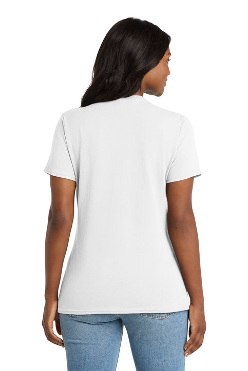 Port & Co Women's Core Cotton V-Neck Tee
