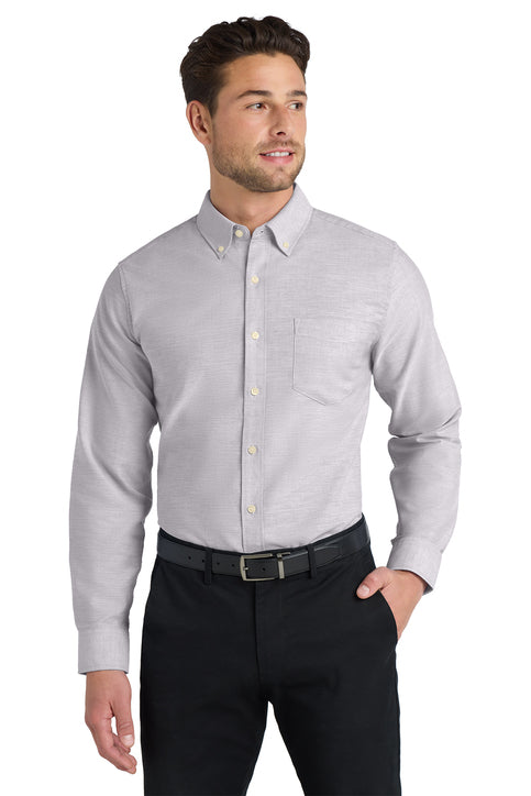 Port Authority SuperPro Oxford Shirt with custom logo embroidery