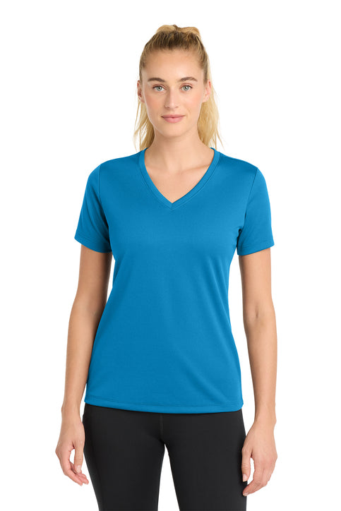 Sport-Tek Women's PosiCharge RacerMesh V-Neck Tee