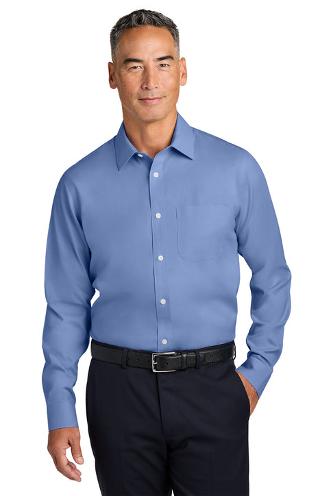 Brooks Brothers Wrinkle-Free Stretch Pinpoint Spread Collar Shirt