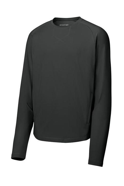 Sport-Tek Sport-Wick Stretch Pocketed Crewneck