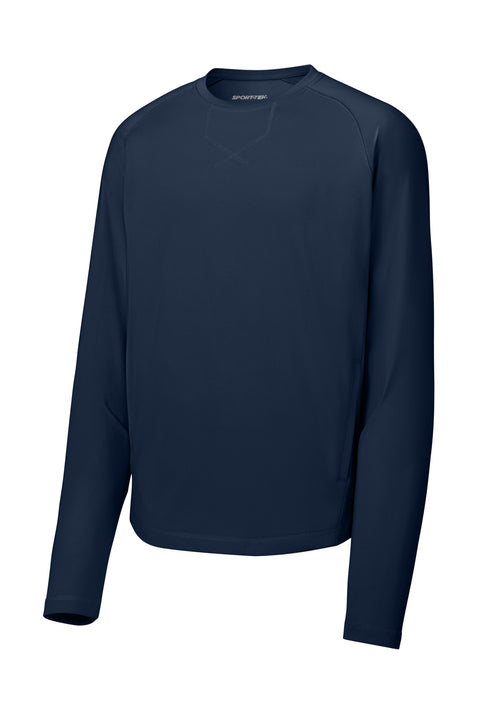 Sport-Tek Sport-Wick Stretch Pocketed Crewneck
