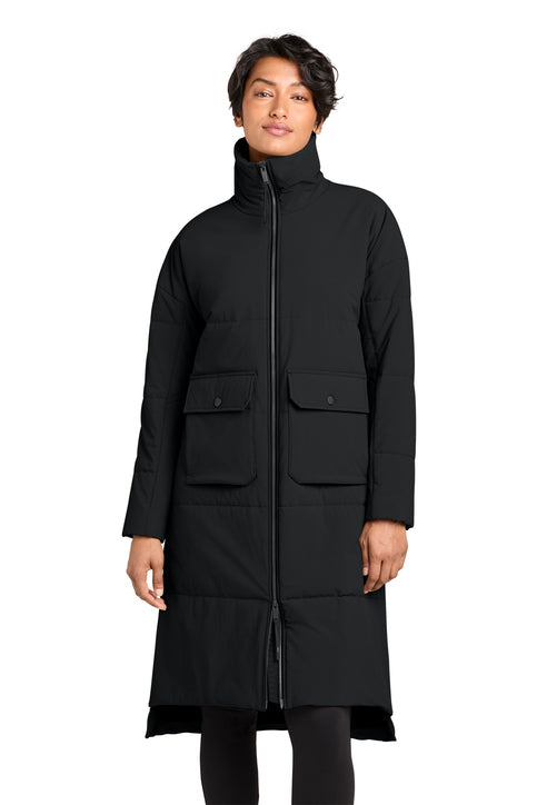 MiiR Women’s Sashiko Stretch Puffy Long Jacket