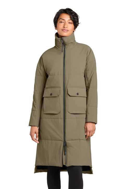 MiiR Women’s Sashiko Stretch Puffy Long Jacket