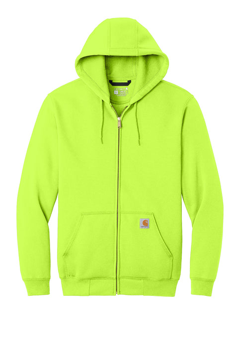 Carhartt Midweight Hooded Zip-Front Sweatshirt with custom logo embroidery