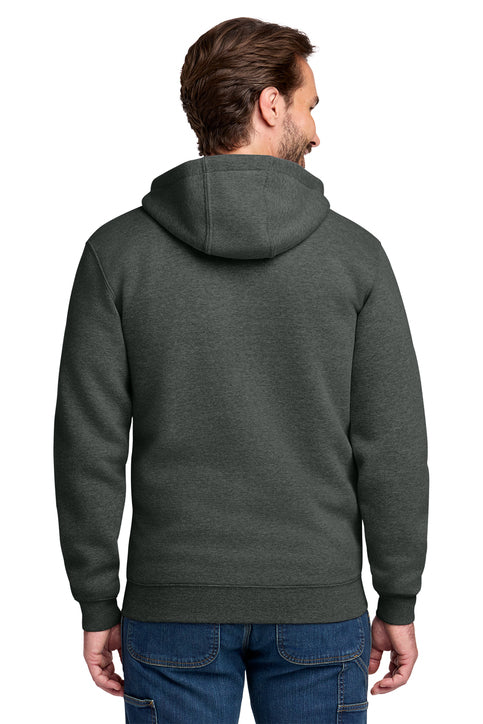 Carhartt Midweight Hooded Zip-Front Sweatshirt with custom logo embroidery