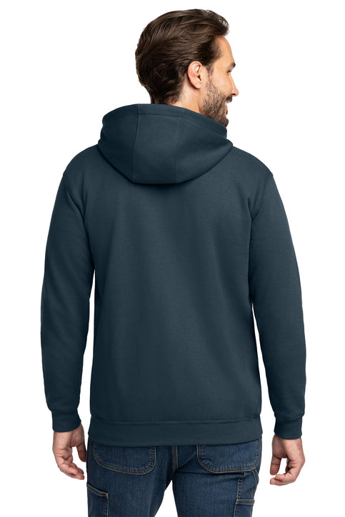 Carhartt Midweight Hooded Zip-Front Sweatshirt with custom logo embroidery