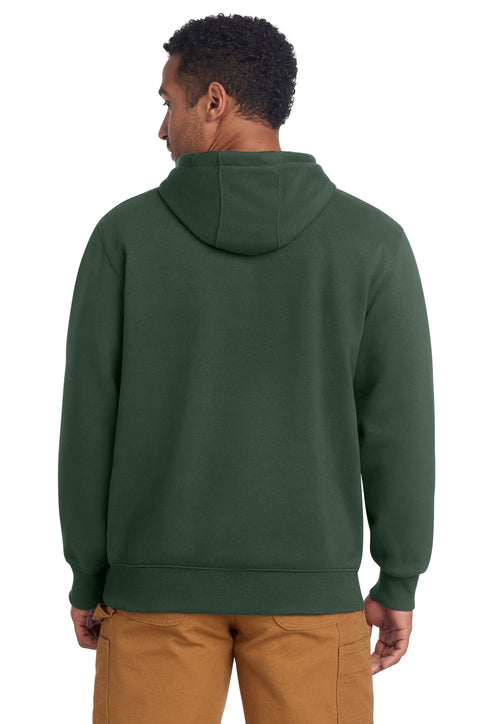 Carhartt Rain Defender Paxton Heavyweight Hooded Zip Sweatshirt with custom logo embroidery