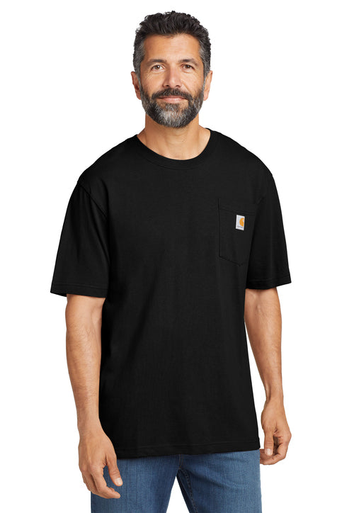Carhartt Tall Workwear Pocket Short Sleeve T-Shirt with custom logo embroidery