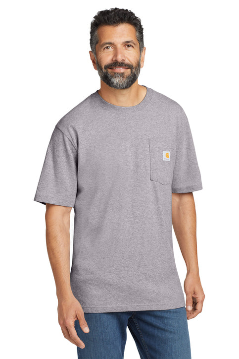 Carhartt Tall Workwear Pocket Short Sleeve T-Shirt with custom logo embroidery
