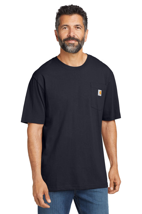 Carhartt Tall Workwear Pocket Short Sleeve T-Shirt with custom logo embroidery