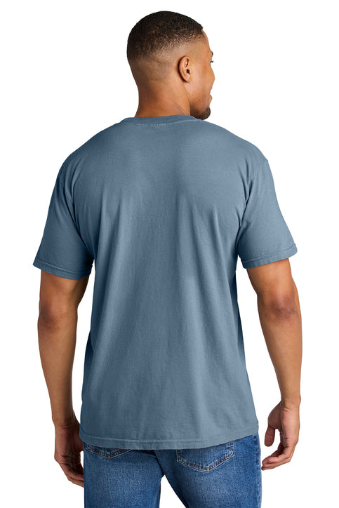 Comfort Colors Heavyweight Ring Spun Tee with custom logo embroidery