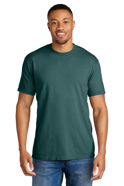 Comfort Colors Heavyweight Ring Spun Tee with custom logo embroidery