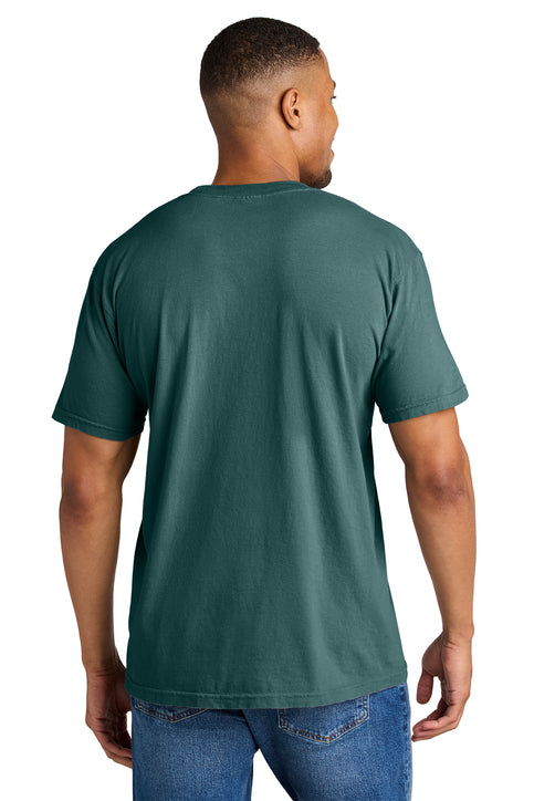 Comfort Colors Heavyweight Ring Spun Tee with custom logo embroidery