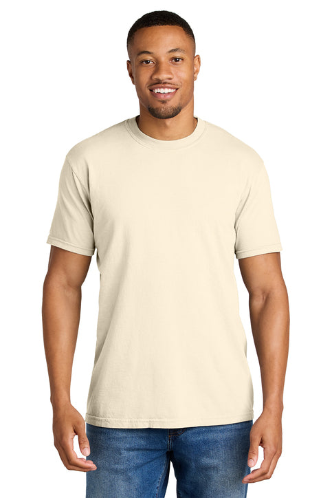 Comfort Colors Heavyweight Ring Spun Tee with custom logo embroidery