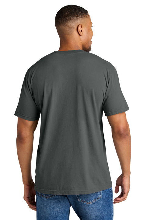 Comfort Colors Heavyweight Ring Spun Tee with custom logo embroidery