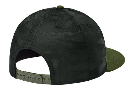 New Era Camo Flat Bill Snapback Cap