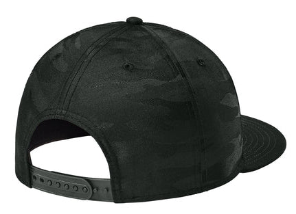 New Era Camo Flat Bill Snapback Cap