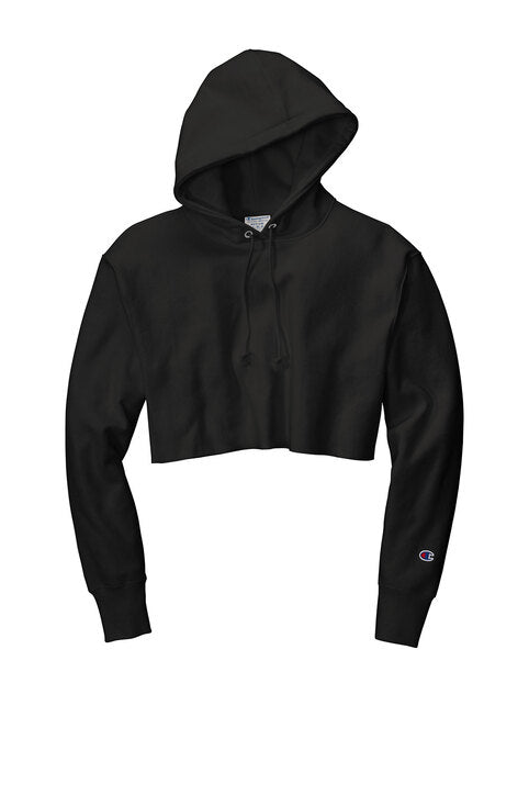 Champion Women’s Reverse Weave® Cropped Cut-Off Hooded Sweatshirt