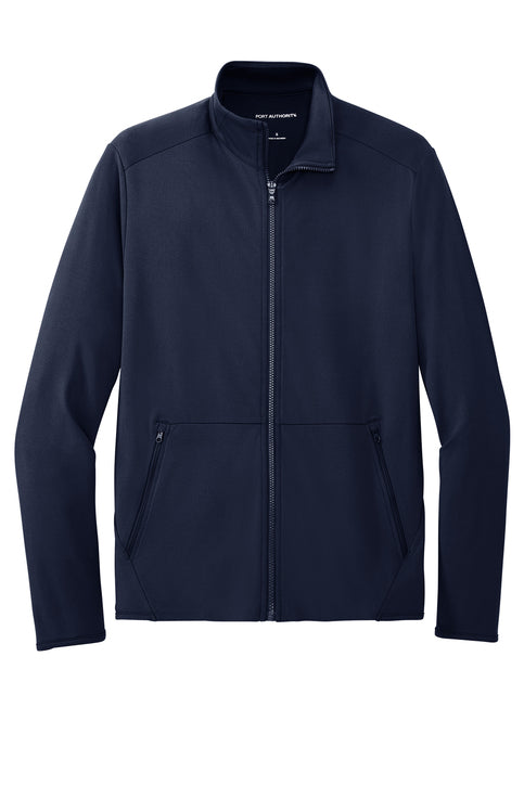 Port Authority Accord Stretch Fleece Full-Zip with custom logo embroidery
