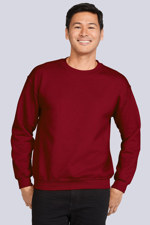 Gildan Heavy Blend Crewneck Sweatshirt with custom logo embroidery