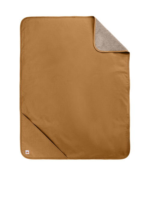 Carhartt Firm Duck Sherpa-Lined Blanket with custom logo embroidery