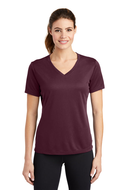 Sport-Tek Women's PosiCharge RacerMesh V-Neck Tee