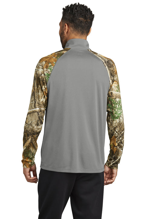 Russell Outdoors Realtree Colorblock Performance 1/4-Zip