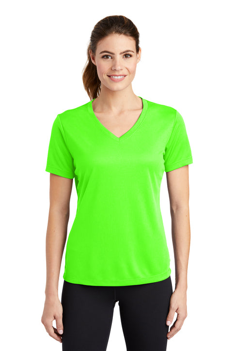Sport-Tek Women's PosiCharge RacerMesh V-Neck Tee