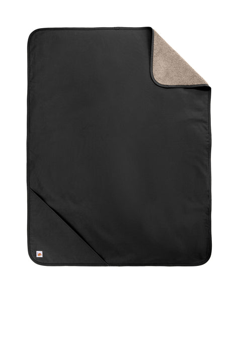 Carhartt Firm Duck Sherpa-Lined Blanket with custom logo embroidery