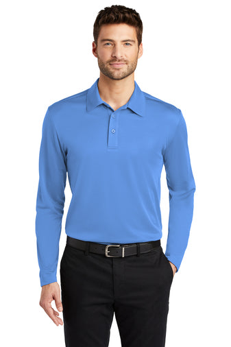 Port Authority Silk Touch Performance Long Sleeve Polo