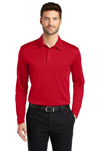 Port Authority Silk Touch Performance Long Sleeve Polo