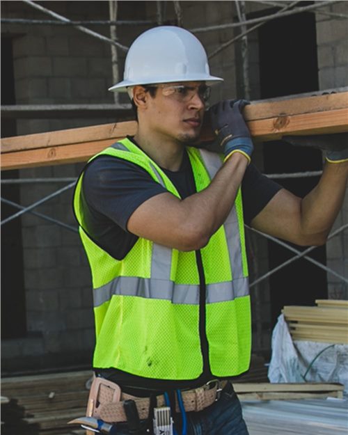 Kishigo Unisex Zippered Mesh Economy Class 2 Vest