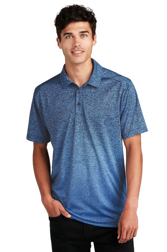 Sport-Tek Ombre Heather Polo