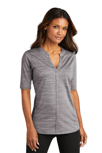 Port Authority Women's Stretch Heather Open Neck Top