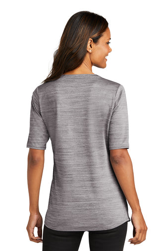 Port Authority Women's Stretch Heather Open Neck Top