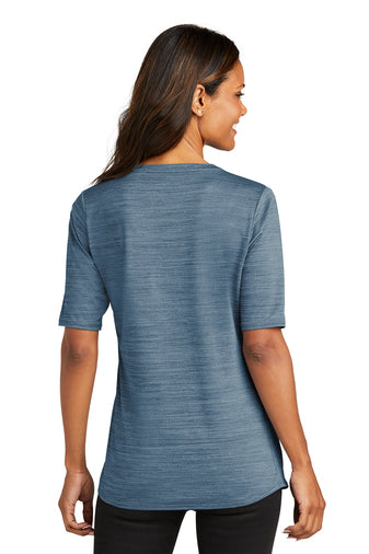 Port Authority Women's Stretch Heather Open Neck Top