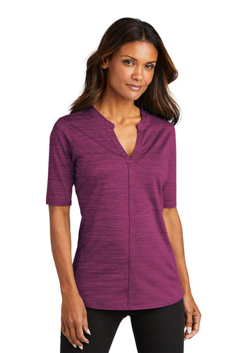 Port Authority Women's Stretch Heather Open Neck Top